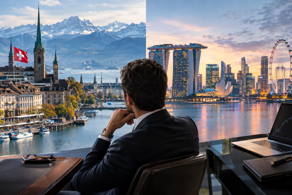 Private Banking: Suíça vs. Singapura